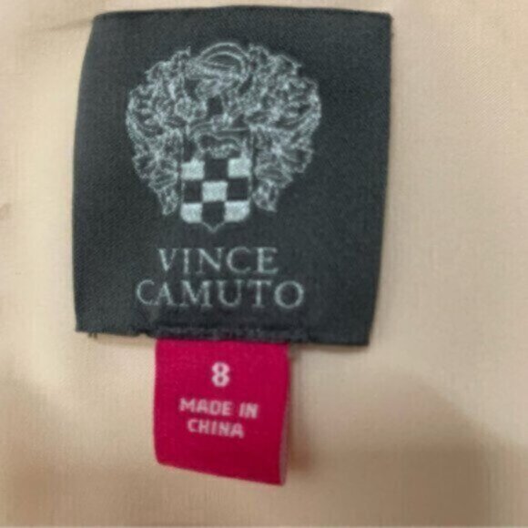 Vince Camuto Light Pink Short Sleeve Sheath Midi Dress Side Slit - Picture 12 of 14